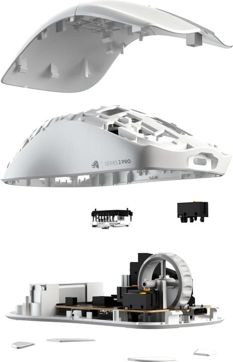 Immagine prodotto Glorious Series 2 PRO Wireless Gaming Maus - weiss (Cablato, Senza fili)