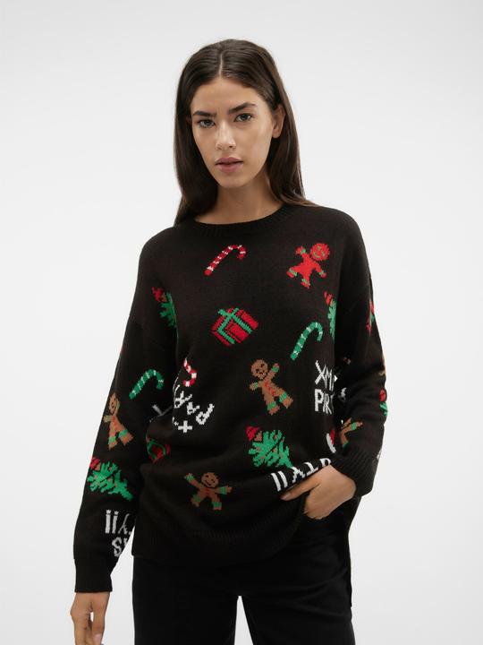 Produktbild Vero Moda VMXMASPARTY LS H/L O-NECK PULL. XMAS EXC Strickpullover (S)