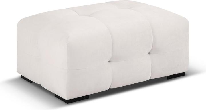 Actual product image Micadoni Velvet Pouf, "Kendal", 1 Seat, 104x72x45Made in Europe (Cushioned stools)