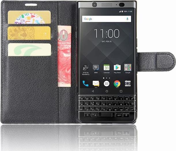 Actual product image MU Classic Litchi Leather Bookcover (KEYone)