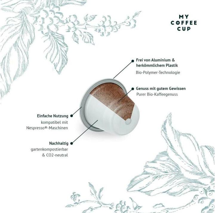 Image du produit My-Cups Capsules de café bio Lungo Bellissimo 10 pièces (10 x Port.)