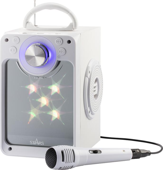 Immagine prodotto Liniex Stars - Macchina per karaoke - Bianco (30218)