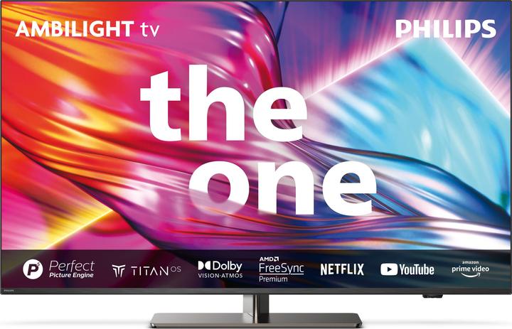 Produktbild Philips The One (55") 4K Ultra HD Smart TV Wi-Fi Anthracite, Grey (55", LED, 4K, 2023)