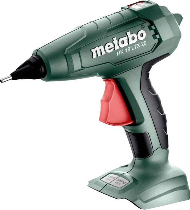 HK 18 LTX 20, long nozzle Ø 2.8 mm, 5 transparent glue sticks, metaBOX 145, instructions