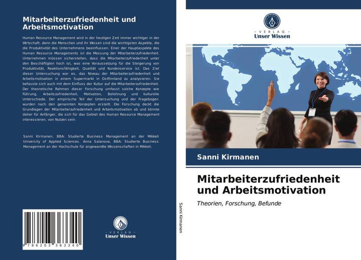 Produktbild Mitarbeiterzufriedenheit und Arbeitsmotivation (Deutsch, Sanni Kirmanen, 2021)