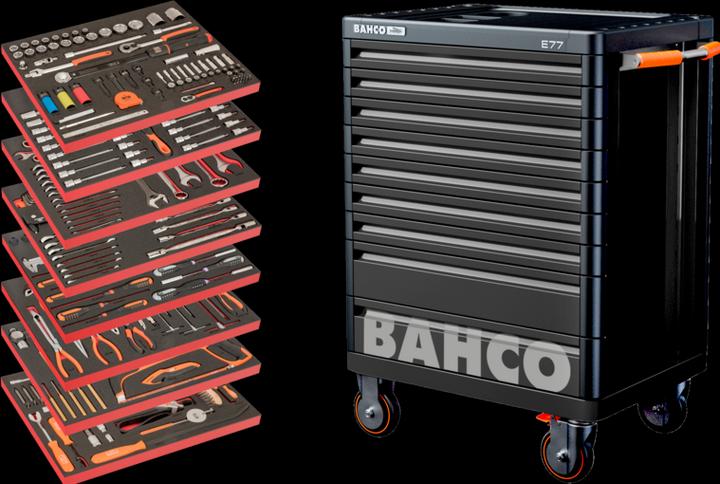 Actual product image Bahco 1477K9BLACK Workshop trolley, equipped with tools for the automotive sector (357 x)