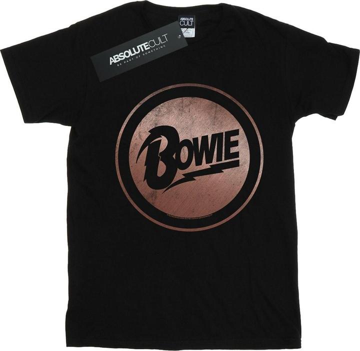 Immagine prodotto David Bowie Rose Gold Circle Maglietta Uomo (XXL)