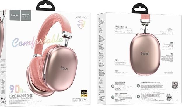 Actual product image Hoco W35 Max Joy Kabelloses Bluetooth In-Ear-Headset Rosa (90 h, Wireless)