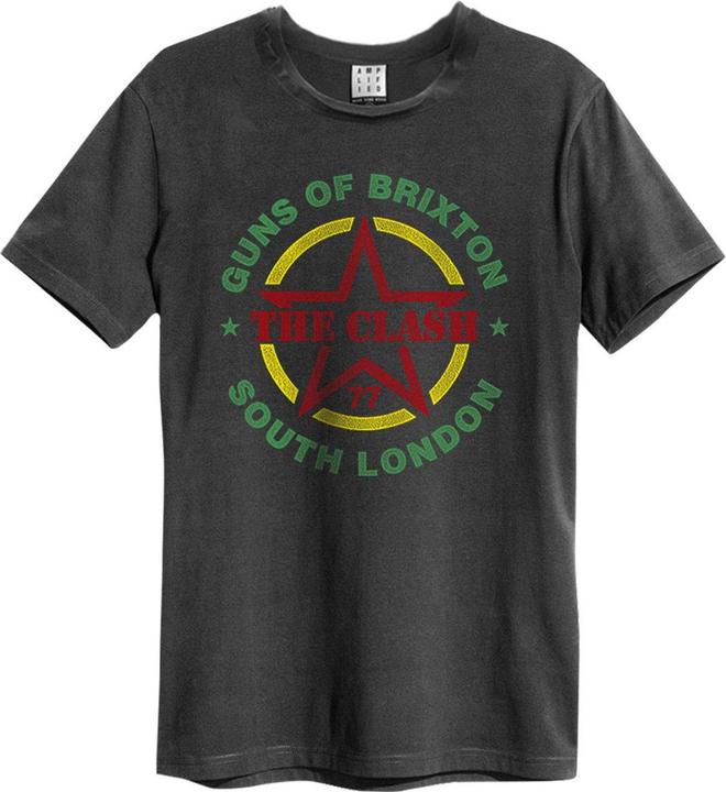 Actual product image Amplified Unisex Adult Guns Of Brixton Tour The Clash T-Shirt (3XL)