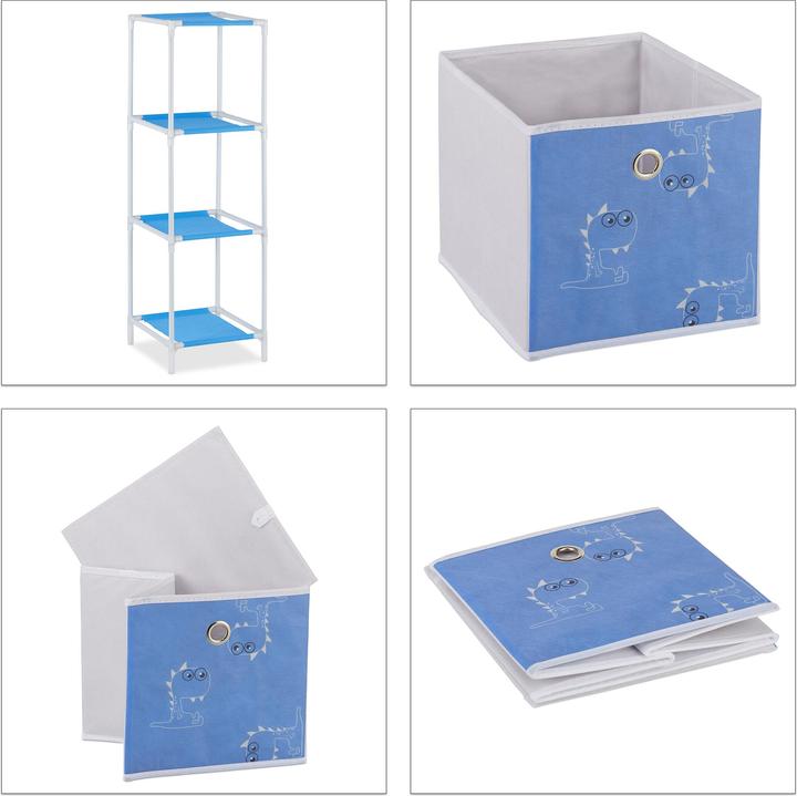 Image du produit Relaxdays Etagère enfant Dino avec boîtes