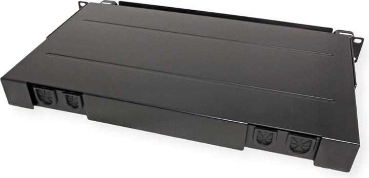 Actual product image Roline 48.30cm (19") FO chassis empty, 1 U, 12x SC-Simplex or LC-Duplex, black