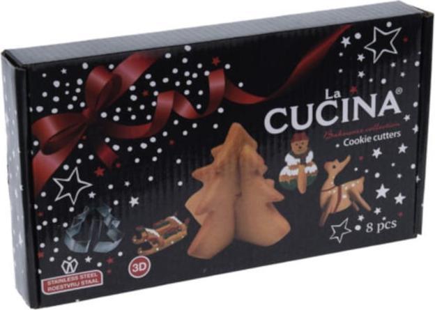 Produktbild La Cucina Protrusionsset 3D Weihnachtsplätzchen, 8dlg.