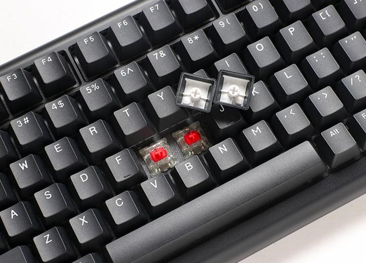 Actual product image Ducky Tinker 75 Gaming Keyboard, RGB - MX-Brown (ISO-DE) (DE, Cable)