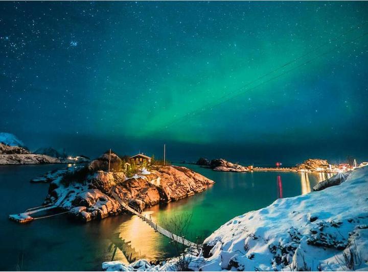Immagine prodotto Ravensburger Luoghi scandinavi - Aurora boreale a Tromsø, Norvegia (500 pezzi)
