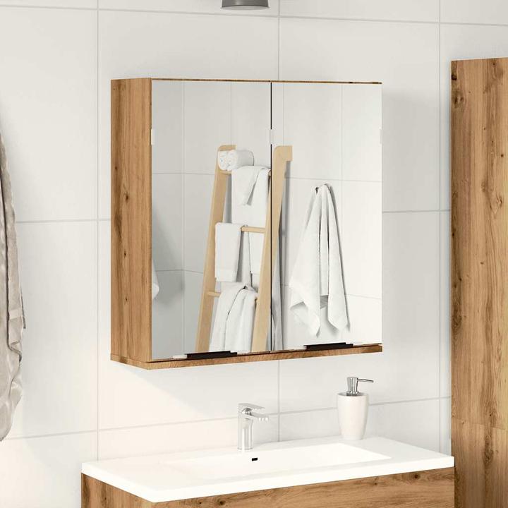 Image du produit VidaXL Bad-Spiegelschrank Artisan-Eiche 64x20x66,5 cm Holzwerkstoff
