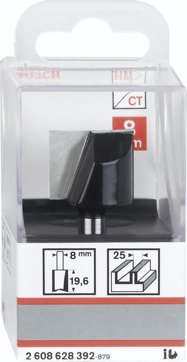 Produktbild Bosch Professional Zubehör Nutfräser, 8 mm, D1 20 mm, L 24,6 mm, G 56 mm. Für Handfräsen