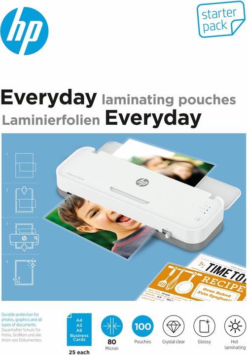 HP Everyday StarterSet (Visitenkarte, A6, A4, A5, 100 Stück, 80 µm)