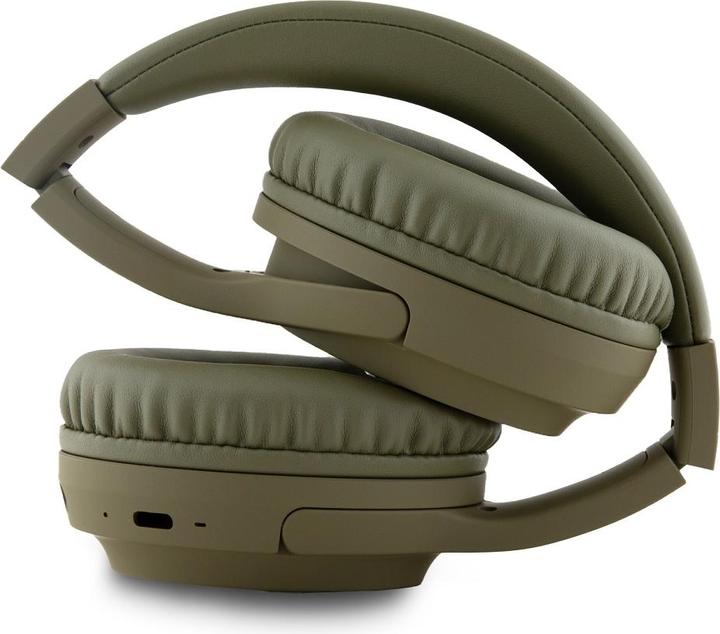 Actual product image DKNY PU Leather Arch Logo Bluetooth Stereo Headphone Green (30 h, Wireless)