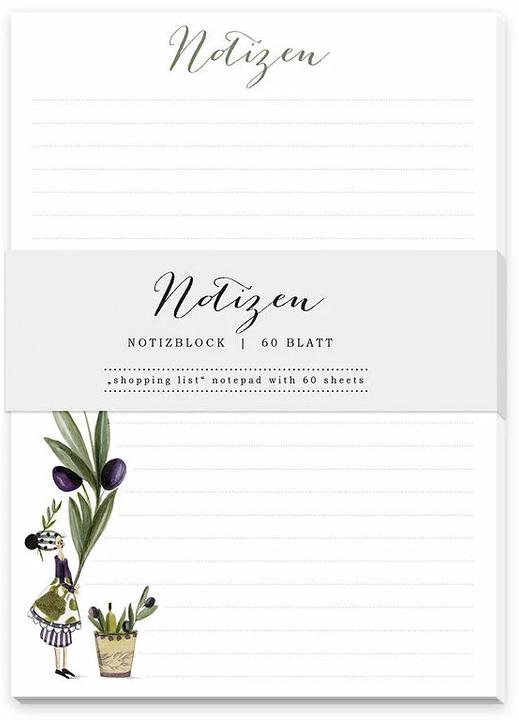 Actual product image Notepad. Olives / A6