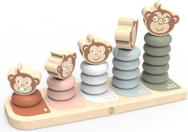 Immagine prodotto NICI SP1003 Famiglia di scimmie giocattolo impilabile 25,7x84x13,10cm
