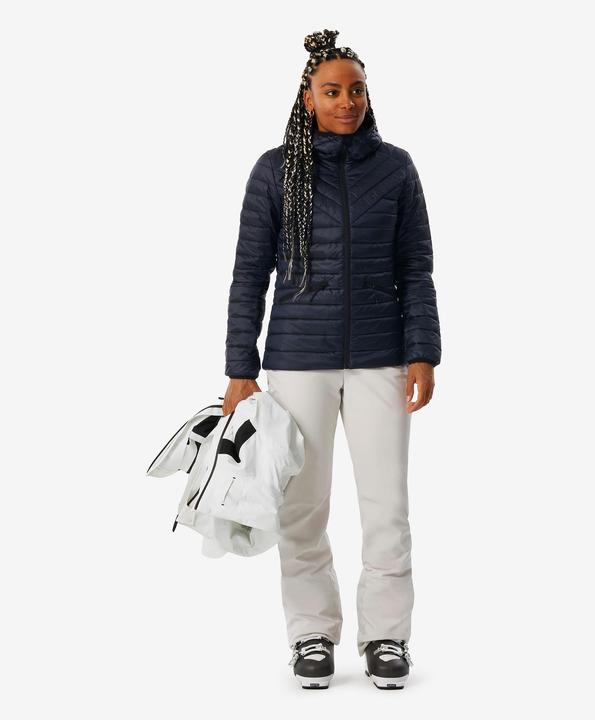 Immagine prodotto Wedze Giacca da sci da donna in piumino leggero e caldo - 500 blu/nero (S)