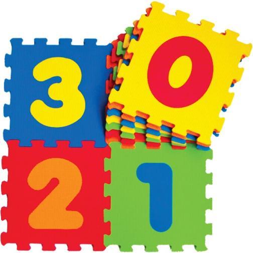 Produktbild Siva Spielteppich Puzzlematten Numbers 7mm 9-tlg. 33x33 cm (33 x 7 x 33 cm)