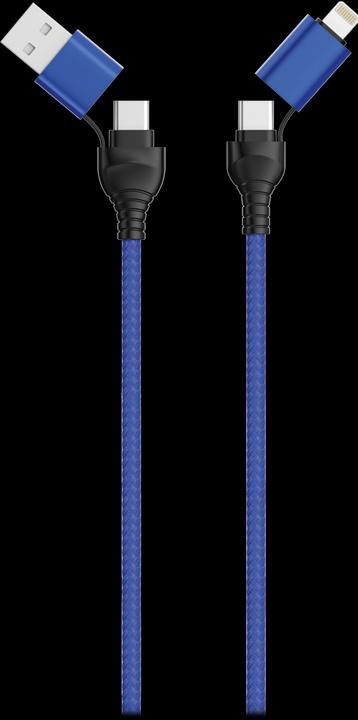 Actual product image ACV USB Type C Data Cable 4in1 blue 120cm - Digital/Data (1.20 m)
