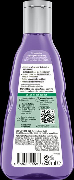 Produktbild Guhl Silberglanz & Pflege Shampoo (250 ml, Flüssiges Shampoo)