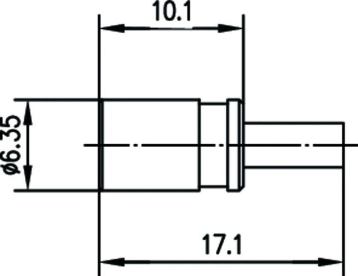 Image du produit Telegärtner Connecteur SMB femelle, droit 50 Ohms J01161A0691 1 pc.