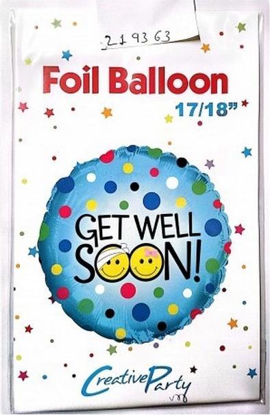 Actual product image Creative Party Get Well Soon Foil Balloon