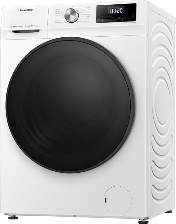 Image du produit Hisense Lave-linge WFQA1214EVJM Chargement frontal 12 kg EEK A 1400upm Vapeur Inverter (12 kg, Gauche)