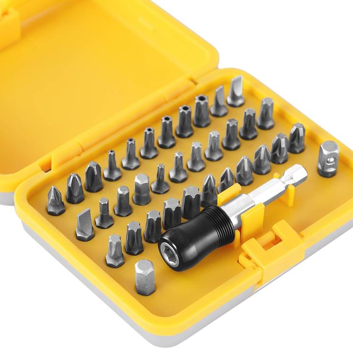 Produktbild MSW Bit Set 34-teilig Bit Satz Schraubendreher-Bit-Set Aufsatz Set Allzweck-Bit-Set