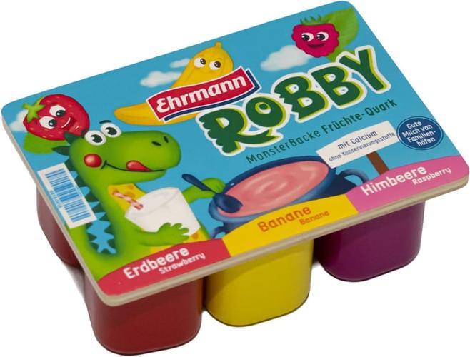 Immagine prodotto Tanner Quark alla frutta Ehrmann Robby confezione da 6 pezzi