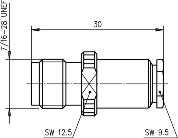 Actual product image Telegärtner TNC cable socket G01 50 Ohm, compression fitting, A08, G01 (RG-58 C/U) (Plug socket)