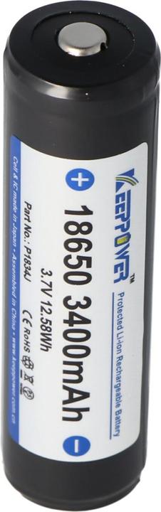 Immagine prodotto Keeppower Batteria 18650 protetta con PCB (1 pz., 18650, 3400 mAh)