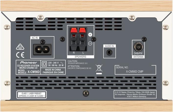 Produktbild Pioneer X-Cm56d (CD Player, Bluetooth, 2x 15 W)