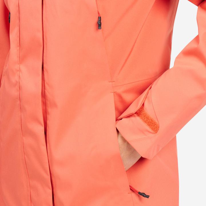 Produktbild Tribord Women’s long waterproof raincoat - Sailing 500 brick (S)