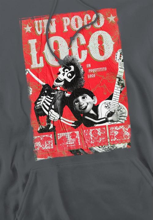 Actual product image La Maison du Coco Mens Un Poco Loco Hector Poster Hoodie (XXL)
