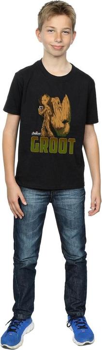 Actual product image Boys Avengers Infinity War Groot Character T-Shirt (152, 158)