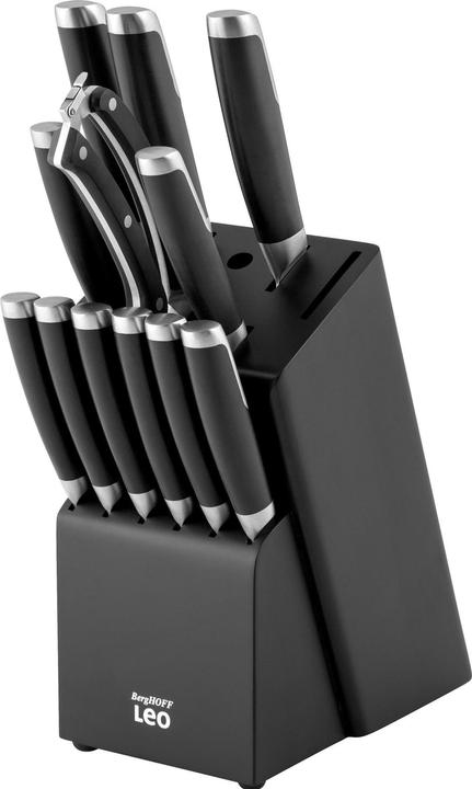 BergHoff Messerblock-Set mit Messer Leo Graphite 13-teilig