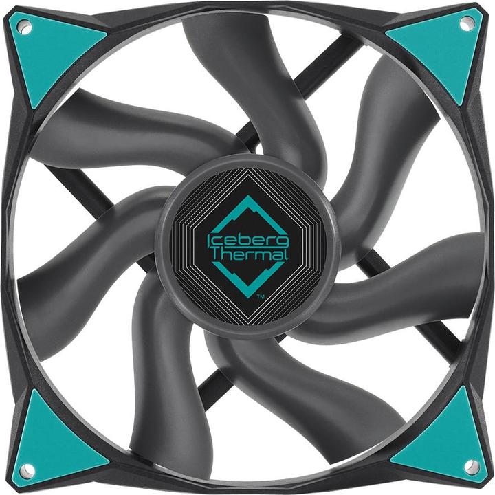 Actual product image Iceberg Thermal IceGALE Xtra computer case fan 14 cm Black 1 piece(s) (140 mm, 1 x)