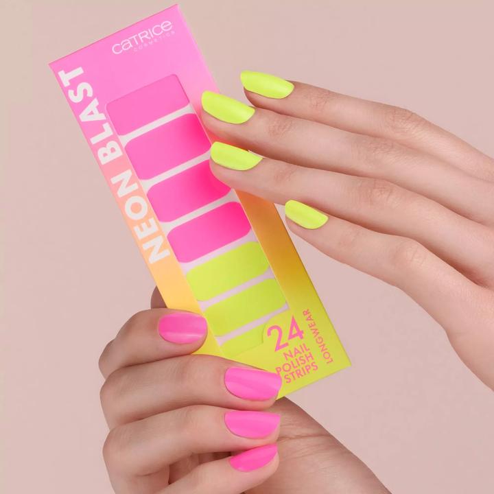 Image du produit Catrice Bande de vernis à ongles Neon Blast (Dissolvant pour vernis à ongles, Jaune, Rose)