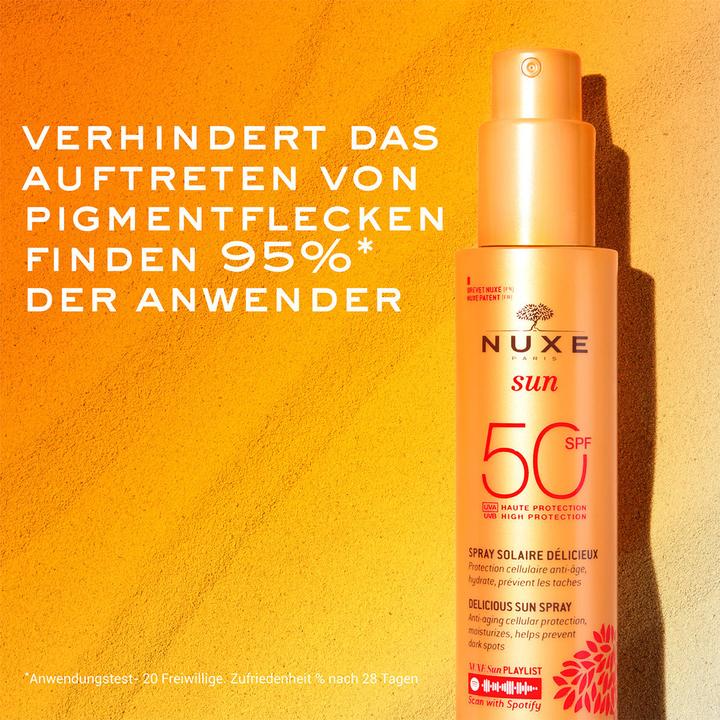 Produktbild Nuxe Sun Set Spray Solaire Délicieux 50 SPF (Sonnenspray, SPF 50, 250 ml)