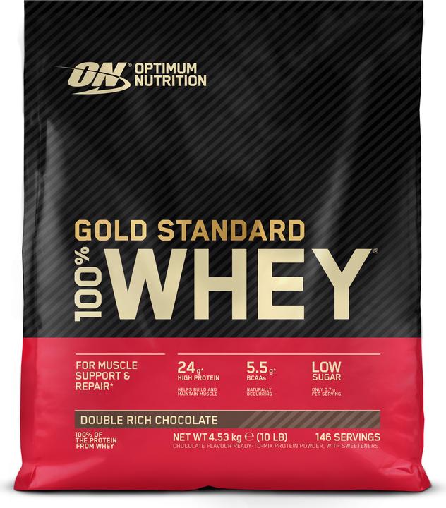 Optimum Nutrition Gold Standard 100% Whey (Double Rich Chocolate, 1 pcs., 4530 g)