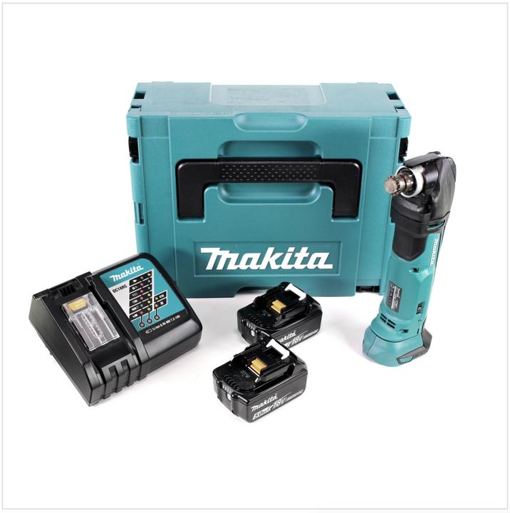 Image du produit Makita DTM 51 RTJ 18V Li-Ion Découpeur-ponceur multifonctions sans fil avec boîtier Makpac + 2x Batt