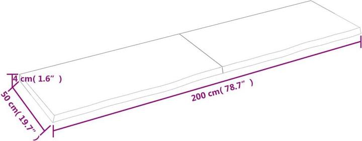 Image du produit VidaXL Saba (200 x 50 x 4 cm)