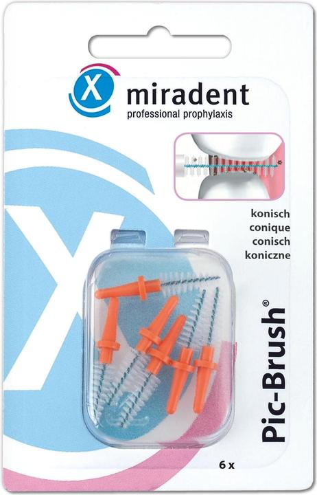 Produktbild Miradent Pic-Brush Refill Ersatzbürsten (12 x)