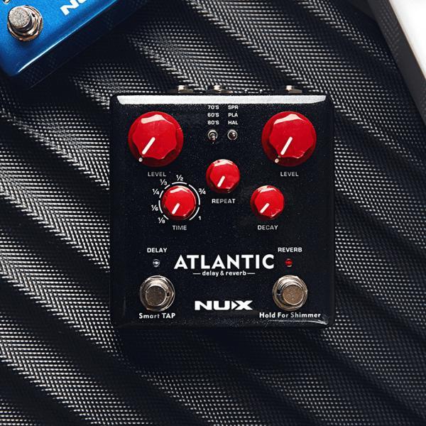 Produktbild NUX Effektgerät NDR-5 Atlantic Delay und Reverb-Pedal mit Gitarrenkabel (Gitarre)
