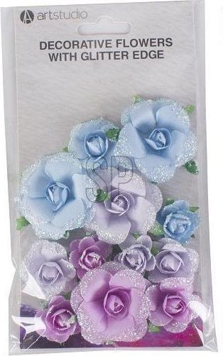Actual product image Paper flowers with glitter