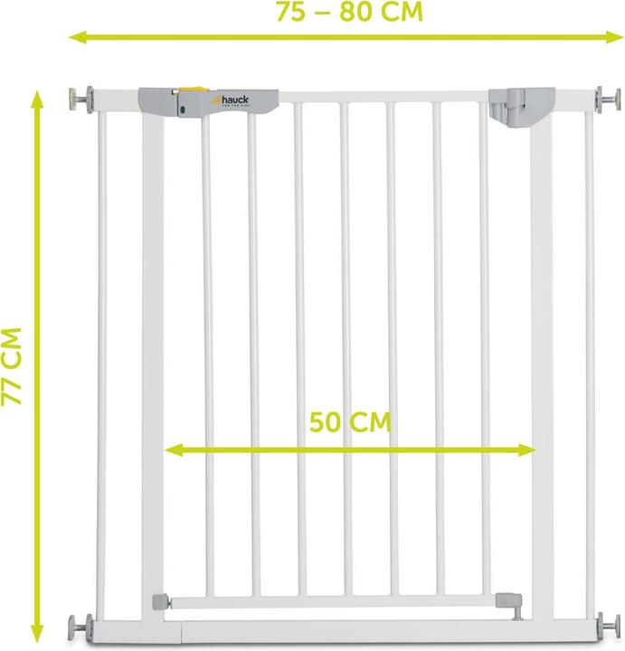 Produktbild Hauck Autoclose N Stop 2 white (75 cm)